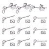 Unicraftale 304 Stainless Steel Stud Earring Findings STAS-UN0060-01C-1