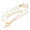 304 Stainless Steel Snake Pendant Necklaces for Women Men NJEW-Z063-03G-03-2