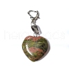 Natural Unakite Pendant Decorations PALLOY-PH01402-07-1