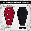 6-Slot Coffin Shaped Velvet Jewelry Ring Organizer Boxes CON-WH20008-01B-2