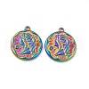 Ion Plating(IP) 304 Stainless Steel Pendants STAS-B032-10MC-2