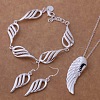 Brass Pendant Necklace & Stud Earring & Ring FS-WG54E60-07-1
