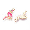 Marine Animals Alloy Enamel Pendants ENAM-T022-34F-2