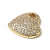 Brass Micro Pave Cubic Zirconia Charms KK-I276-35G-2