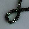 Luminous Handmade Gold Foil Glass Beads Strands FOIL-N029-02A-01-2
