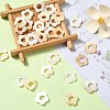 30Pcs Natural Freshwater Shell Beads Frames SHEL-CJ0001-27-5