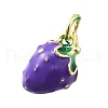 Brass with Enamel Charms KK-Q066-01L-G-2