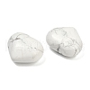 Mother's Day Gifts Heart Natural Howlite Palm Stones G-C186-02H-2