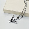 Retro Stainless Steel Bird Pendant Necklaces for Men AF9259-4