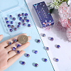 SUNNYCLUE 40Pcs Handmade Gold Sand Lampwork Beads Strands LAMP-SC0001-35B-3