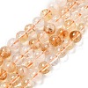 Natural Citrine Beads Strands G-A262-A01-5.5mm-2