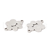 201 Stainless Steel Connector Charms STAS-G296-16P-2