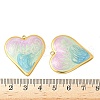304 Stainless Steel Enamel Pendants STAS-V015-42G-01-3