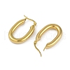 PVD Vacuum Plating 201 Stainless Steel Oval Hoop Earrings for Women EJEW-F345-19G-2