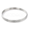 3Pcs 304 Stainless Steel Plain Bangles Set BJEW-G684-02A-P-2