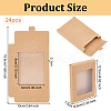 Rectangle Paper Biscuit Boxes with Clear Window CON-WH0107-02A-01-2