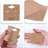 SOFPLATE 100Pcs Paper Ear Stud Display Card Holders CDIS-SP0001-06-6