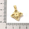 Rack Plating Brass Micro Pave Clear Cubic Zirconia Pendants KK-C047-16G-3