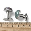 304 Stainless Steel Cuff Buttons G-C185-02P-34-3