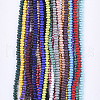 Spray Painted Non-magnetic Synthetic Hematite Beads Strands G-T124-19-2