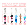 Silicone Bead Pendant Decoration HJEW-TA00189-3