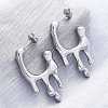 304 Stainless Steel Stud Earrings EJEW-B108-16P-1