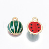 Alloy Enamel Charms ENAM-T011-25KC-RS-2