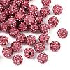 Polymer Clay Rhinestone Beads RB-H284-6MM-Half-209-1