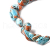 Dyed Natural Magnesite Beads Strands G-L617-A01-01-4