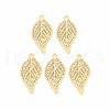 Rack Plating 201 Stainless Steel Filigree Pendants STAS-T057-34G-1