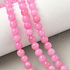 Natural Mashan Jade Round Beads Strands G-D263-6mm-XS34-5