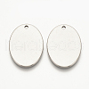 Tarnish Resistant 201 Stainless Steel Stamping Blank Tag Pendants STAS-S076-05-1