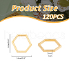 DICOSMETIC 120Pcs Alloy Linking Rings FIND-DC0005-93-2