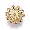 Golden Tone Brass Bead Caps KK-L173-11E-2