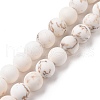 Natural Magnesite Round Bead Strands X-G-L358-4mm-02-1