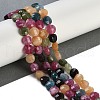 Natural White Jade Imitation Tourmaline Beads Strands G-H062-B01-03-2