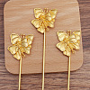 Iron Hair Stick Findings OHAR-PW0001-292A-G-1