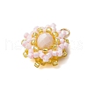 Seed Beads Beaded Charms PALLOY-MZ00273-4