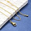 Brass Cable Chain Necklaces X-MAK-P011-01G-4