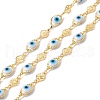 Handmade Eco-friendly Brass Horse Eye & Windmill Link Chain CHC-E025-13G-1
