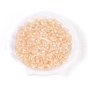 Transparent Spray Painted Glass Beads EGLA-N018-4mm-09-1