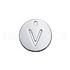 201 Stainless Steel Charms STAS-Q201-T051-V-1