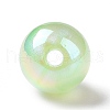 UV Plating Rainbow Iridescent Acrylic Beads OACR-C010-05-3