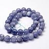 Natural White Jade Imitation Aquamarine Beads Strands G-F364-15-10mm-2