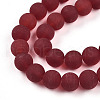 Transparent Glass Beads Strands GLAA-T032-T8mm-MD20-3