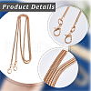 Gorgecraft 2Pcs Alloy Snake Chain Bag Strap FIND-GF0005-46KCG-6