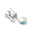 Musical Note Rhinestone Brooch Pins JEWB-A031-02P-02-3