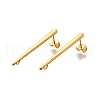 304 Stainless Steel Stud Earrings Findings STAS-D310-09G-02-1