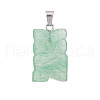 Natural Green Aventurine Pendants PW-WGE4606-09-1