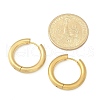 Frosted 304 Stainless Steel Huggie Hoop Earrings for Women EJEW-C096-32G-G-3